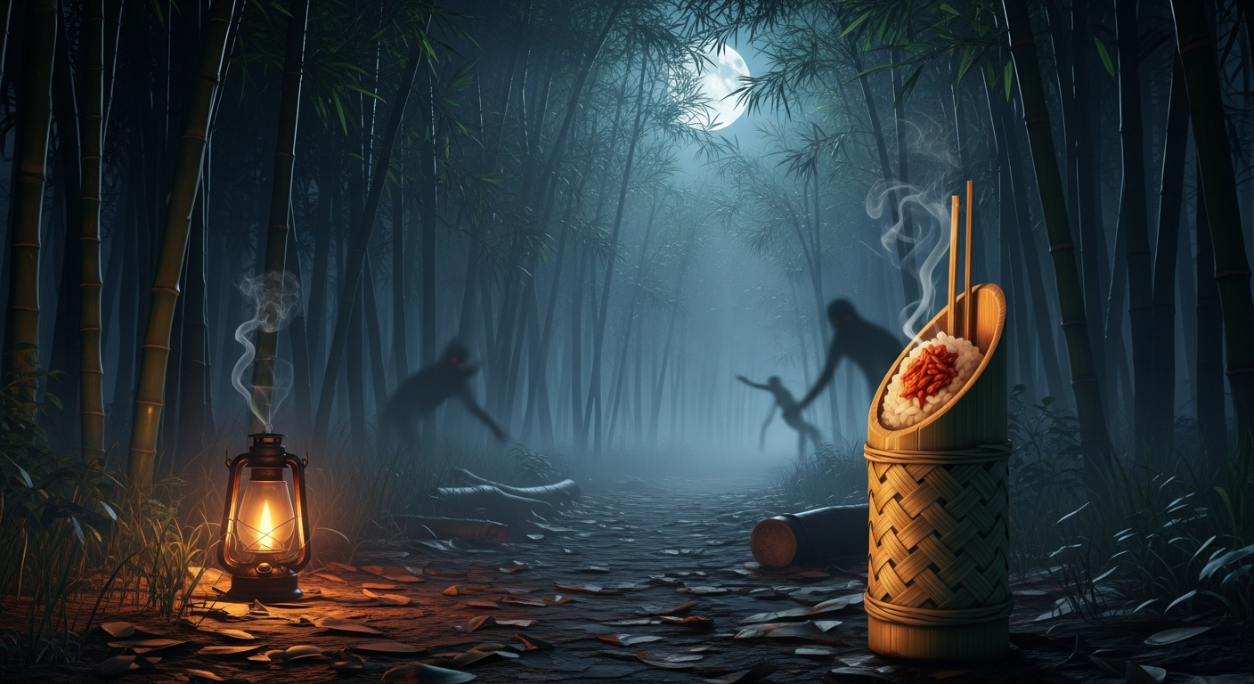 กลิ่นข้าวหลามกับเงาจันทร์